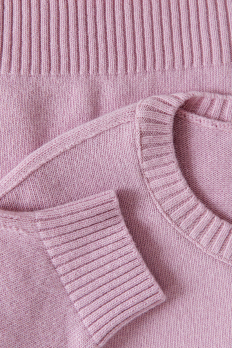 Calm Cashmere and Merino Wool Cardigan Pink