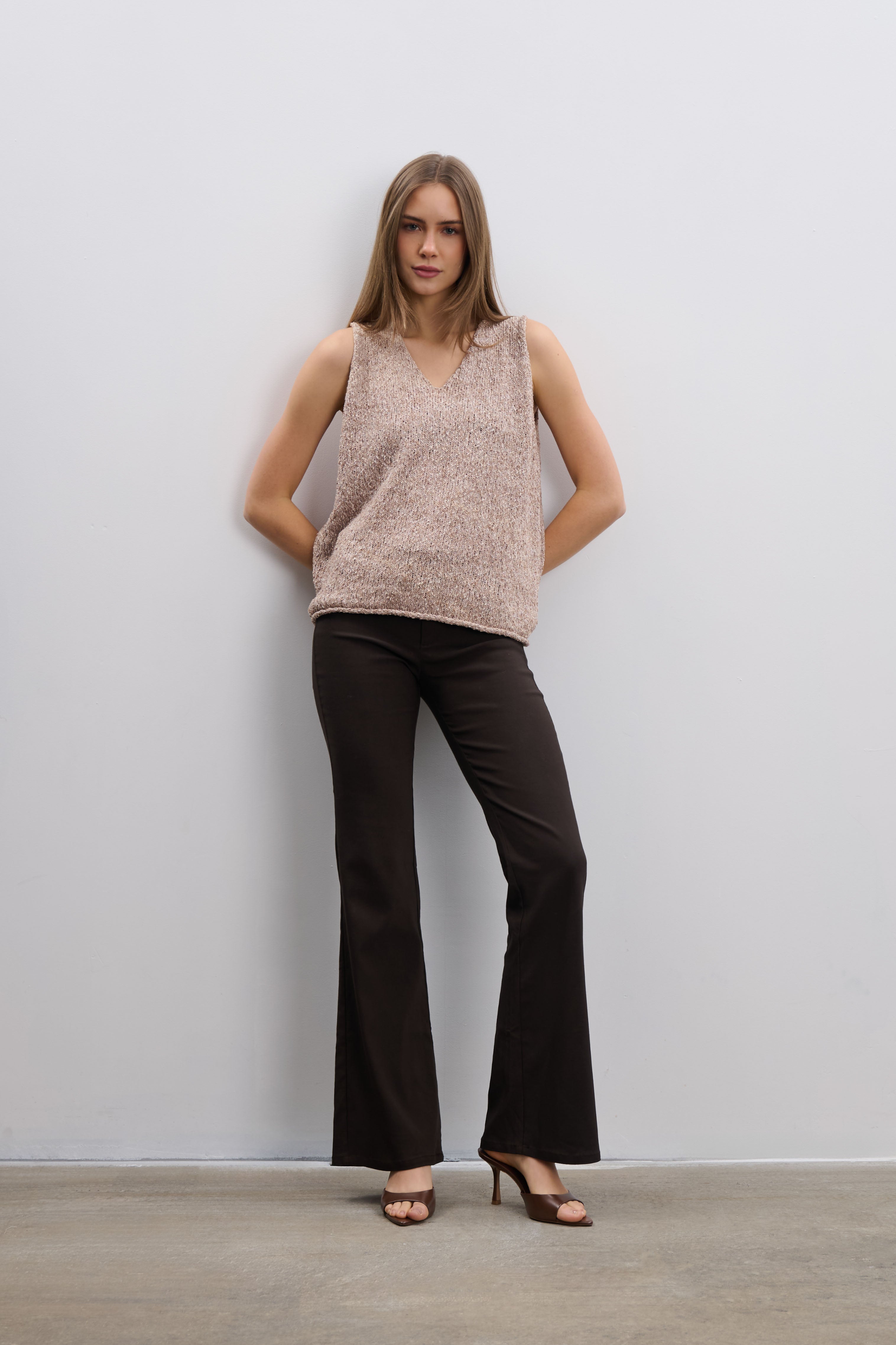 Beige organic cotton top