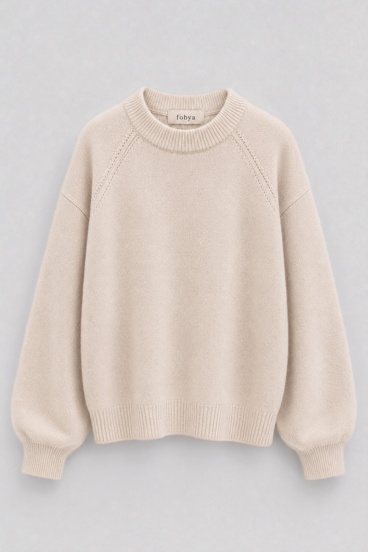 Sweter z kaszmiru Cashmere Velvet Air jasny beż