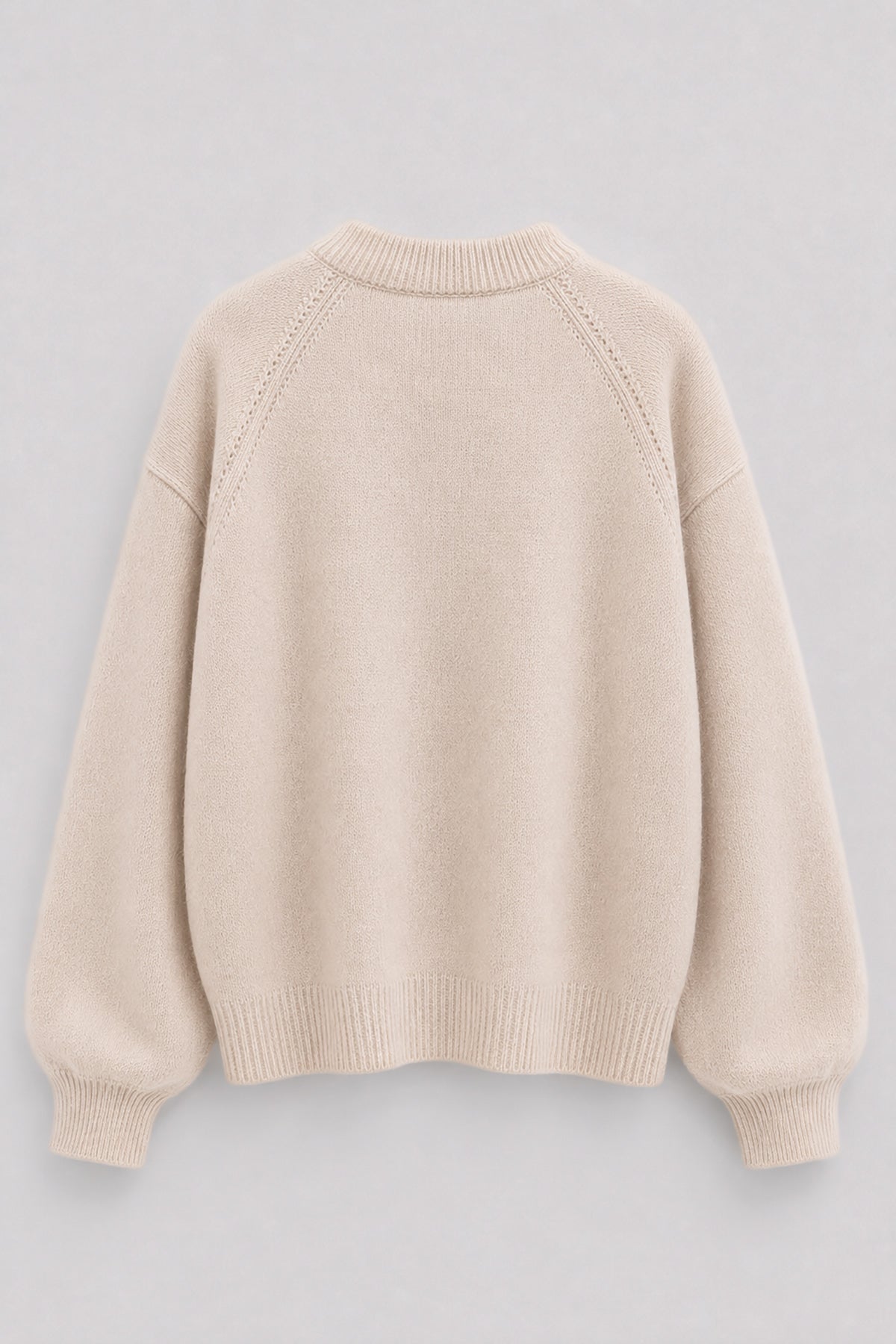 Sweter z kaszmiru Cashmere Velvet Air jasny beż