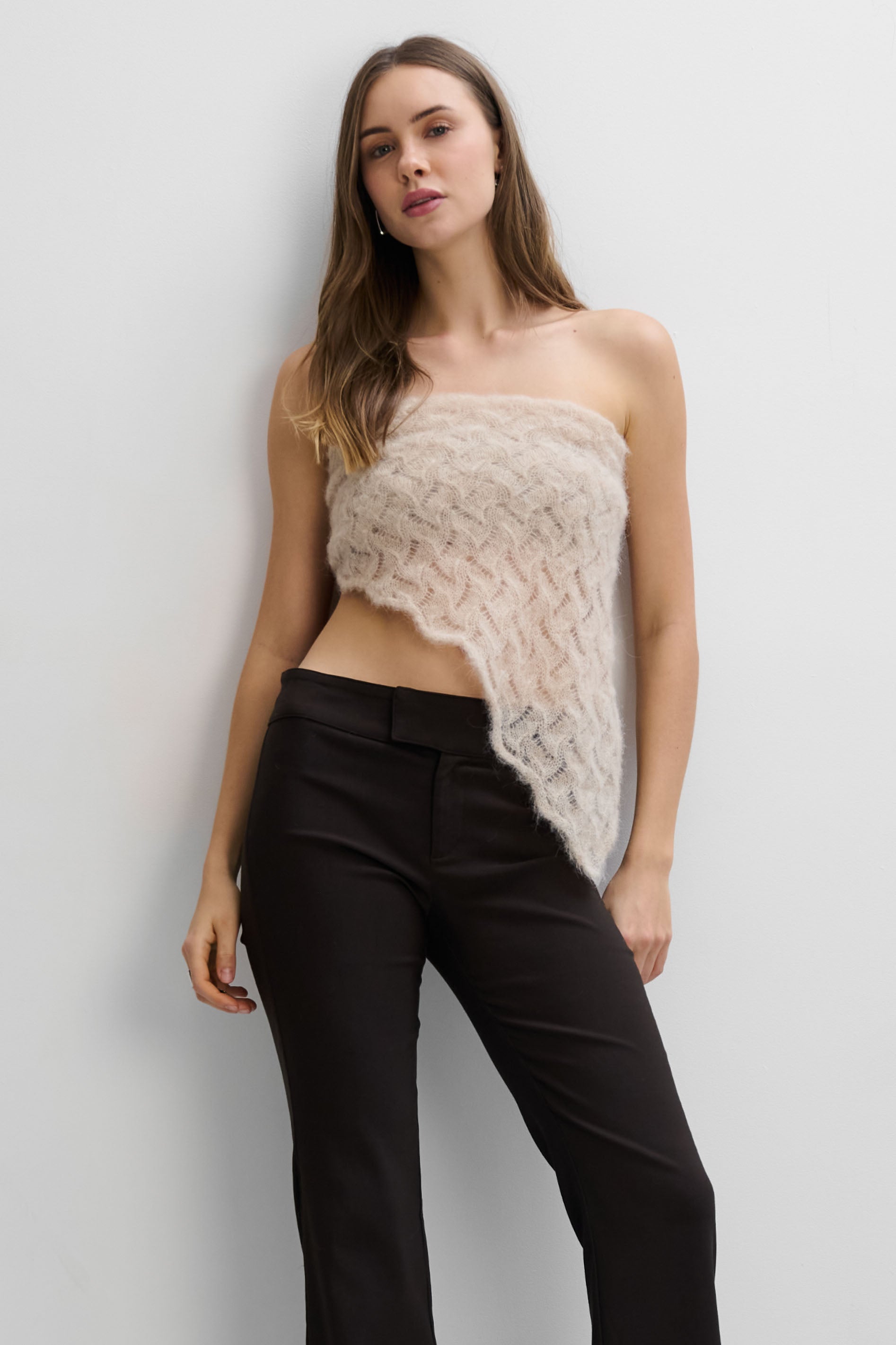 Cloudloom Shawl, beige, alpaca wool openwork scarf