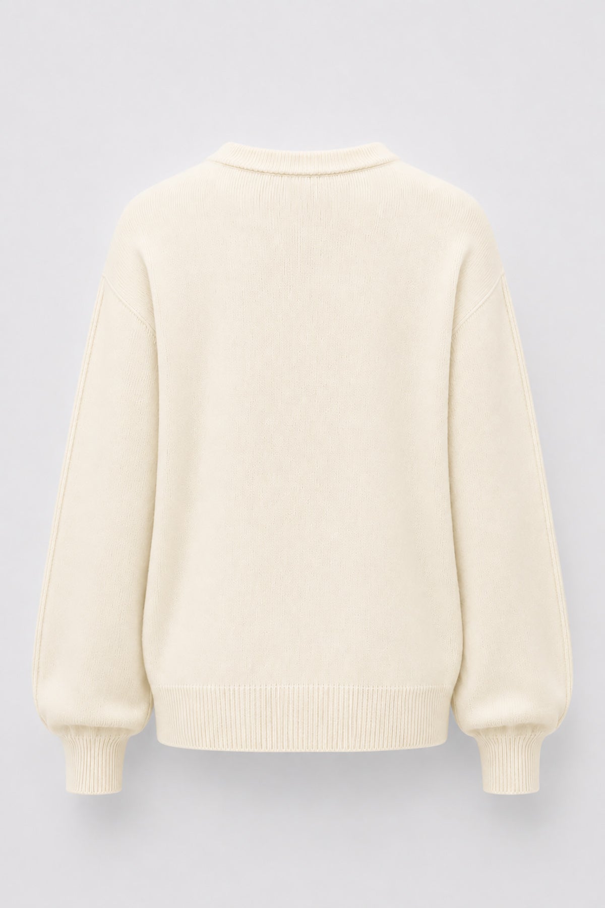 Sweter z kaszmiru i wełny merynos Softscape ecru
