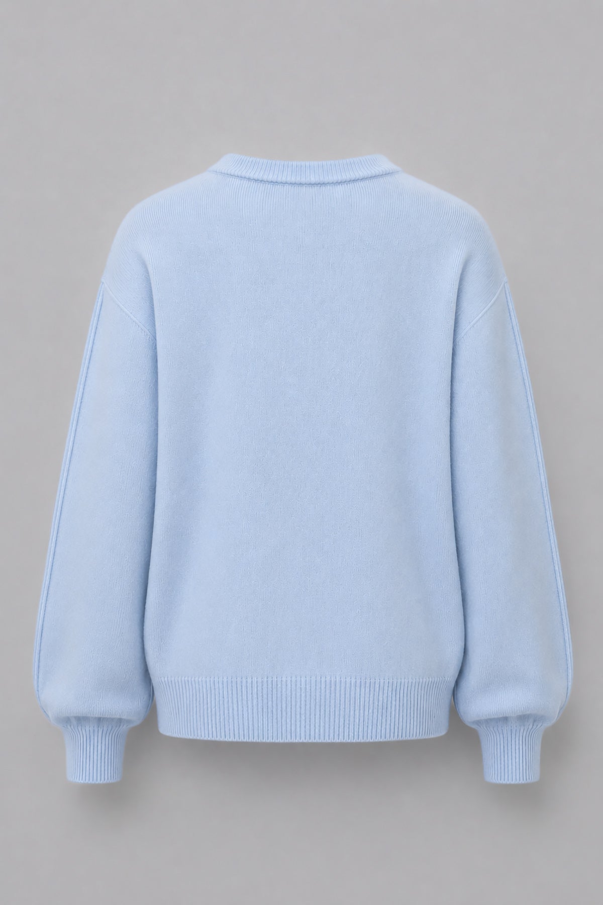 Sweter z kaszmiru i wełny merynos Softscape niebieski