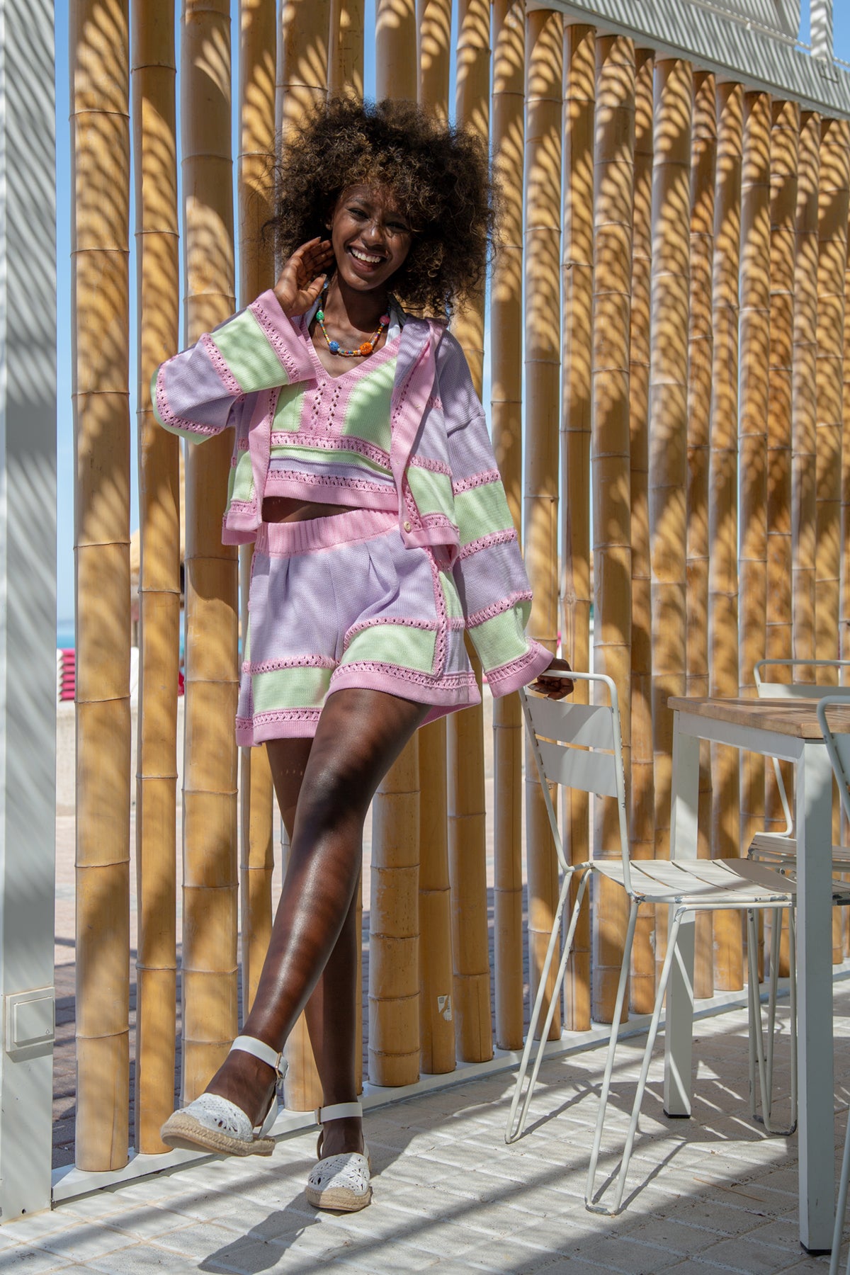 Bawełniana bluza z kapturem mglisty fiolet - 3