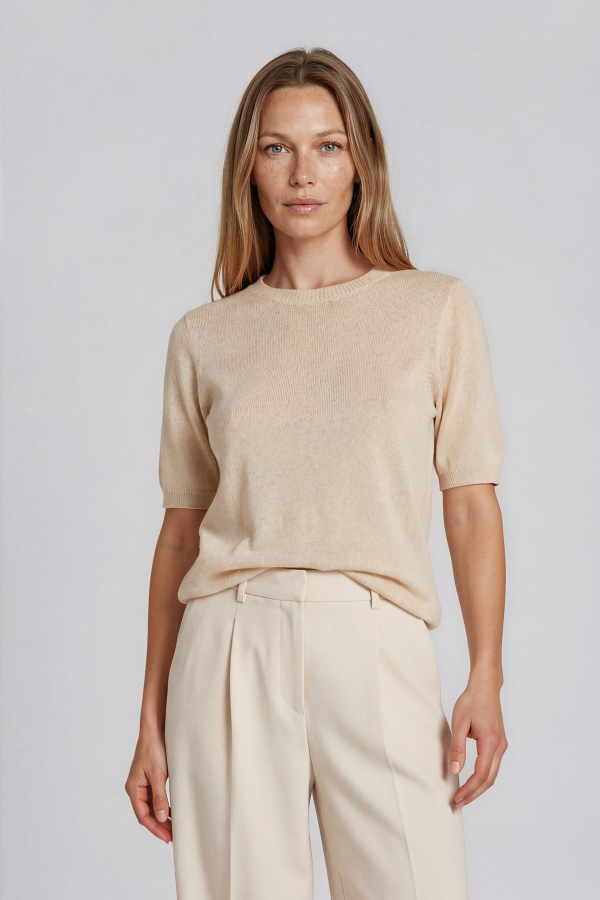 Bluzka z jedwabiu Bare Silk ecru