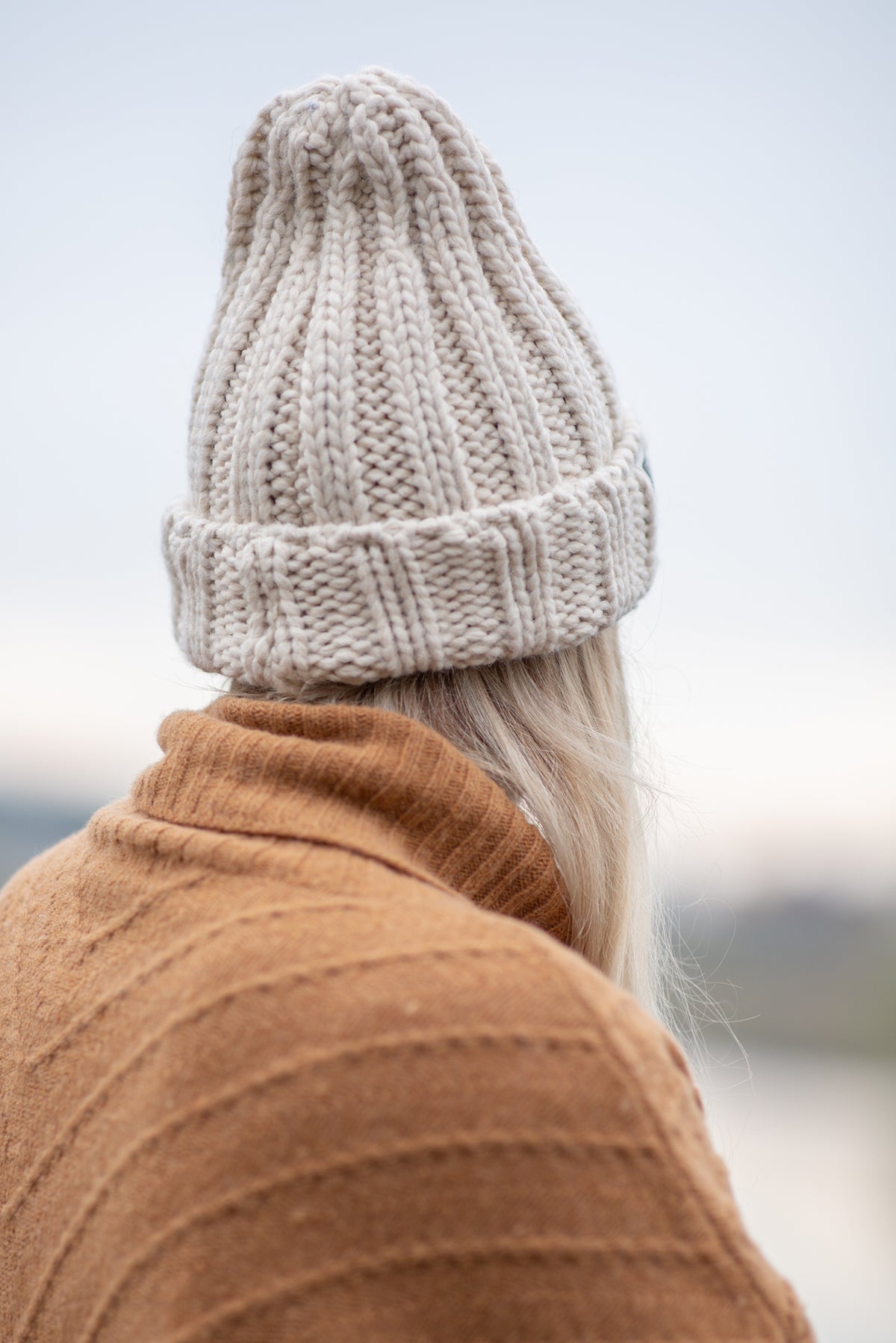 Czapka Chunky Knit beżowy - 2