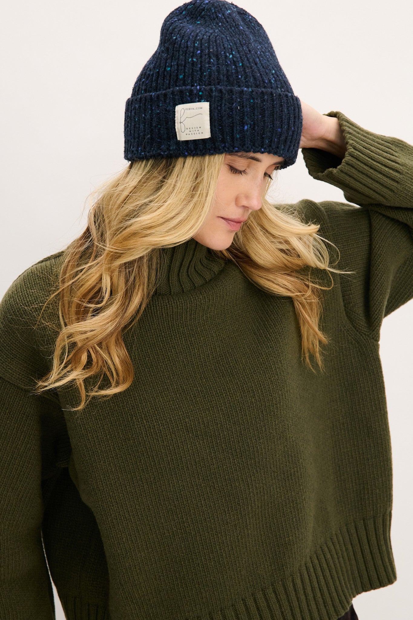 Czapka wełniana MIDNIGHT SKY granatowy - 12