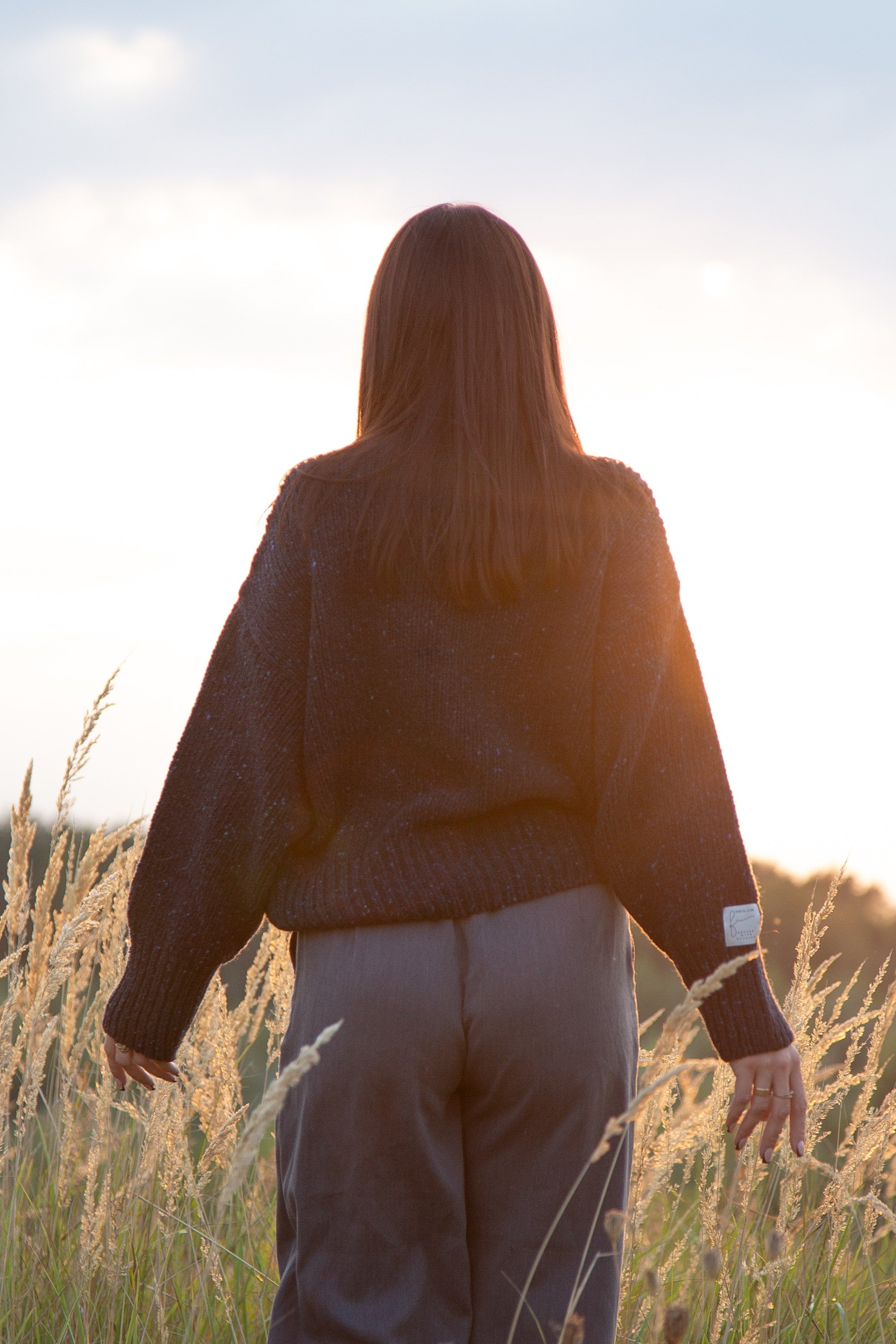 Sweter z wełny Midnight Sky granat granatowy - 8