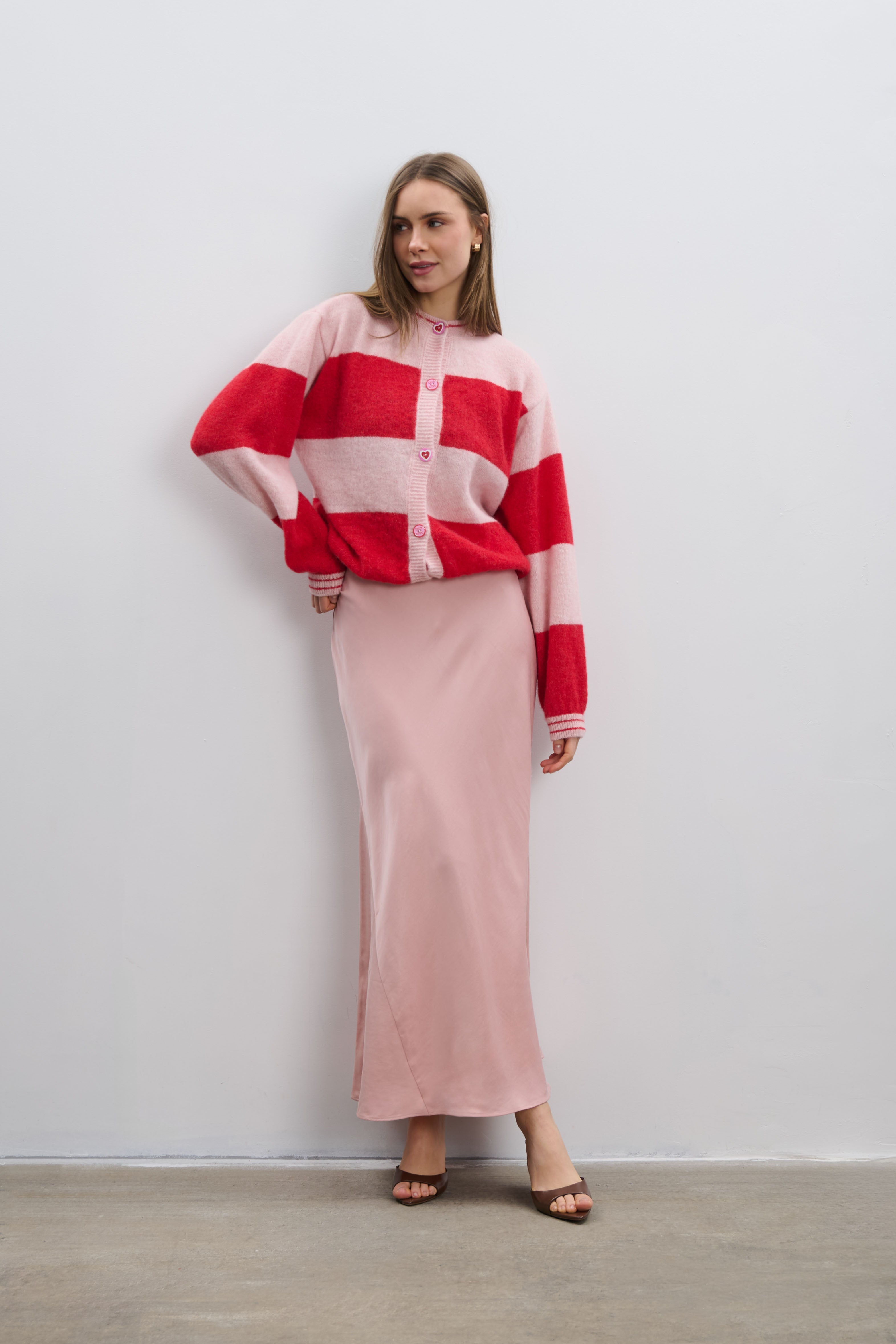 Kardigan z wełny alpaki Sweet Ritual czerwony