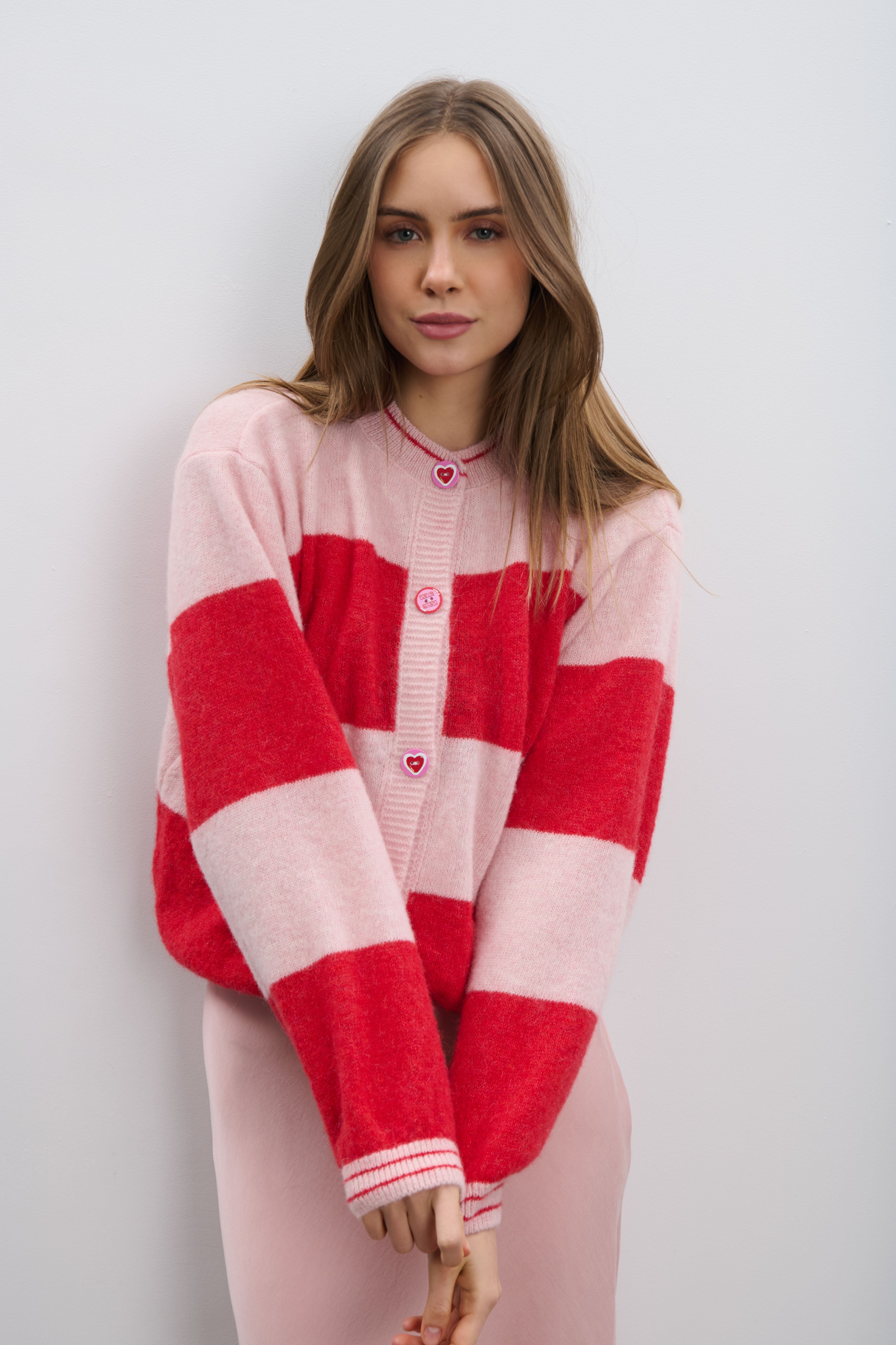 Kardigan z wełny alpaki Sweet Ritual czerwony