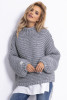 Gruby sweter CHUNKY KNIT F790 na zimę, na wyjazd