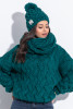 Sweter z grubym splotem F839 na zimę, na jesień, na wiosnę