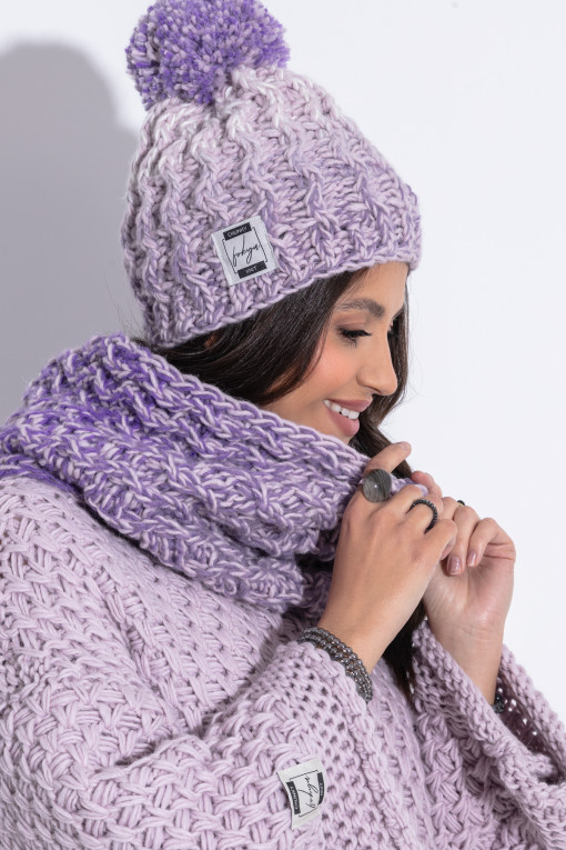 Set hat and scarf F1338