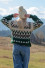 Sweter z norweskim wzorem F1367