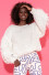 Chunky knitted sweater with fringes F1378