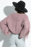 Sweter z frędzlami o grubym splocie chunky knit F1378