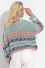 Light oversized striped sweater F1311