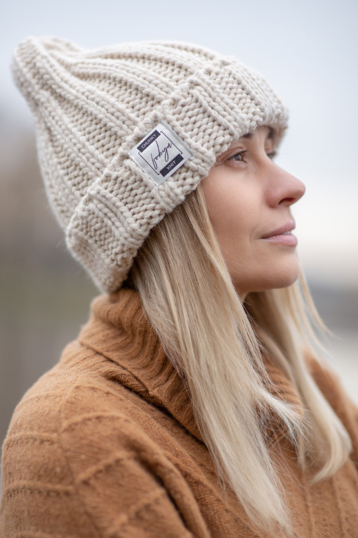 Chunky knit warm hat F1518