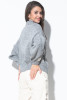 Sweter oversize z wzorem aranów F840