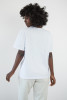 Biała bluzka z aplikacją Ananas F1859