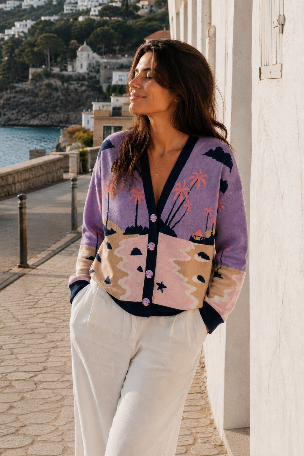 Lemon cotton cardigan - Lemon Vibe