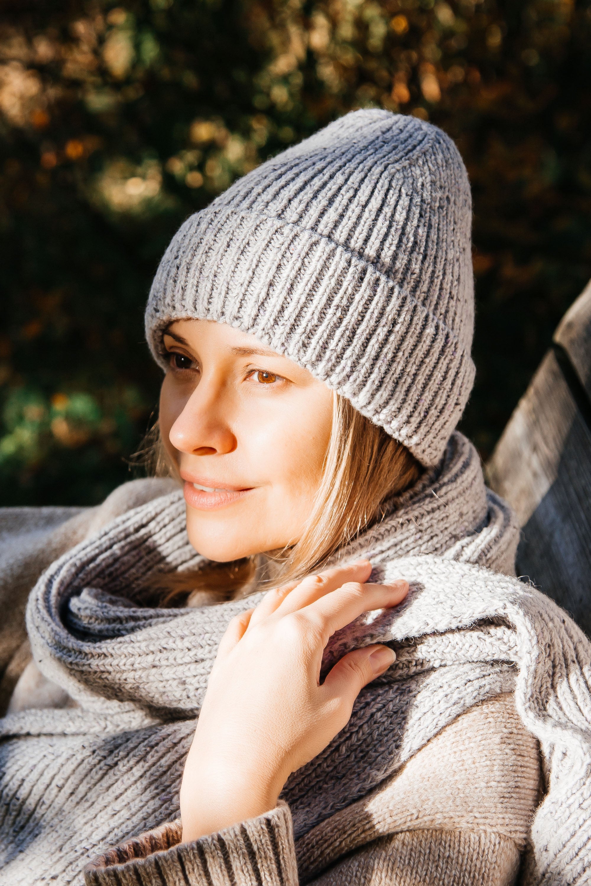 Czapka wełniana MOON ASH szary