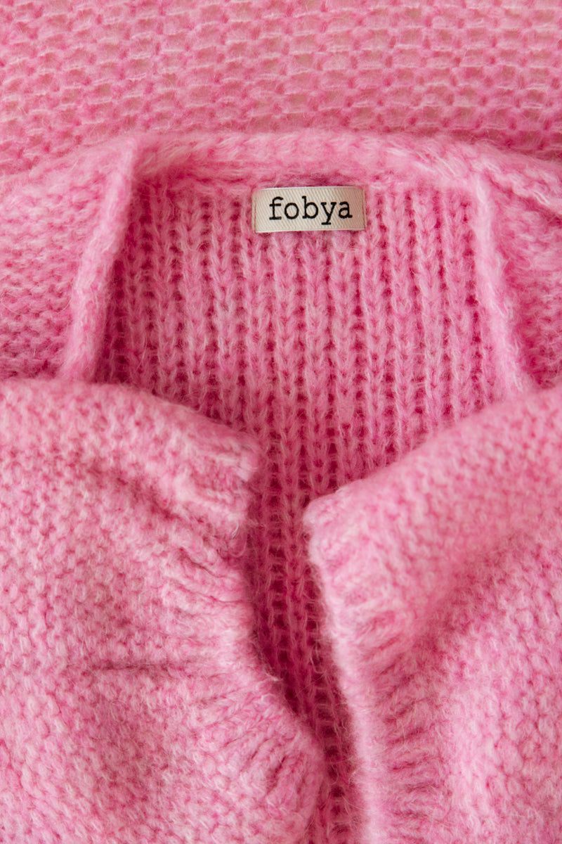 Cloud Embrace langer Cardigan in Rosa