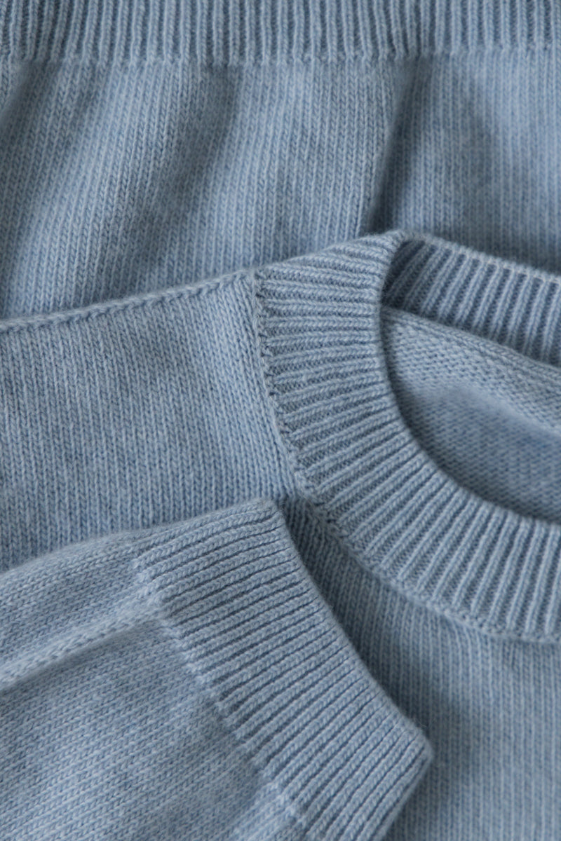 Softscape Pullover aus ecrufarbenem Kaschmir und Merinowolle