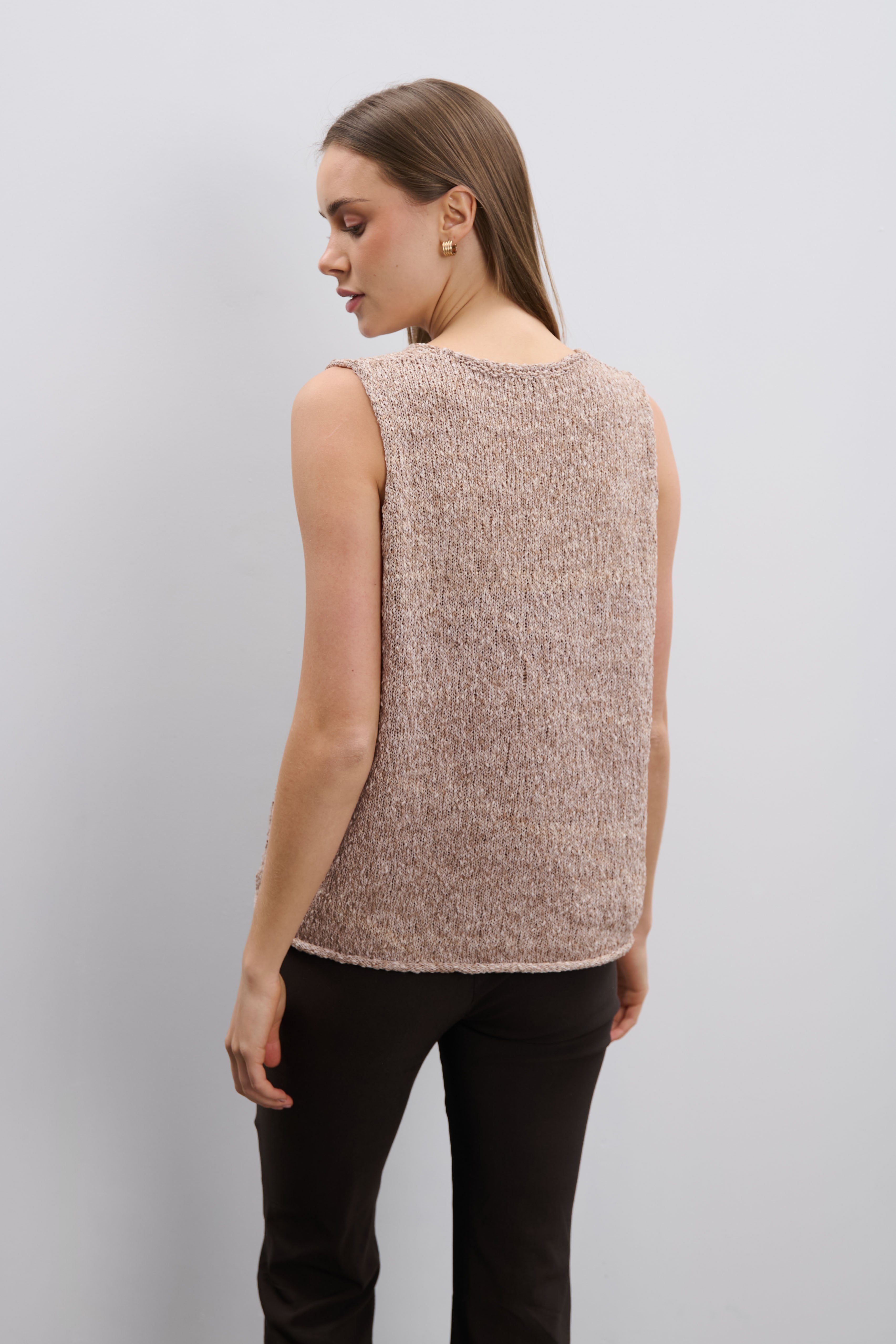 Beiges Oberteil aus Bio-Baumwolle