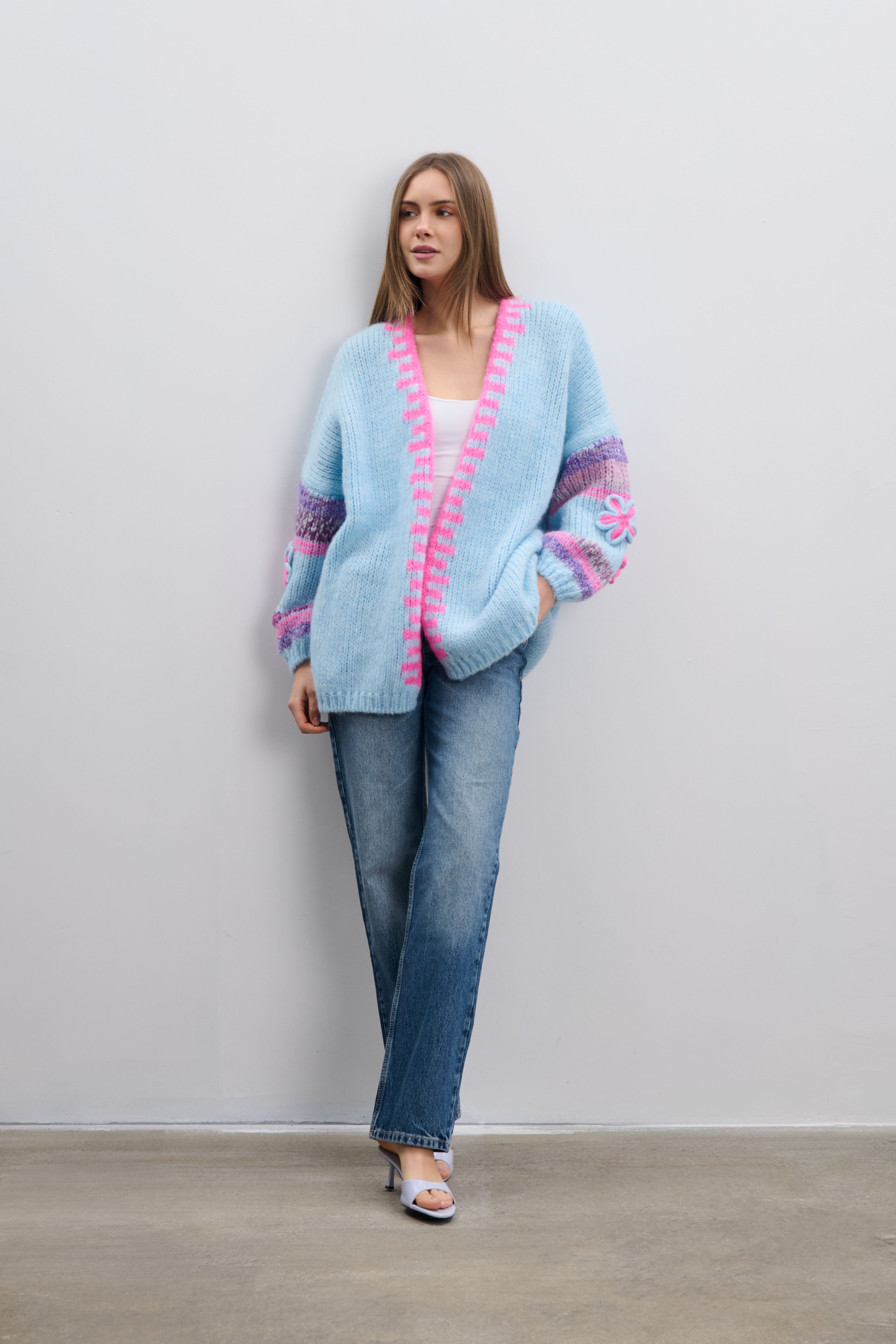 Kardigan Sugar Blossom niebieski