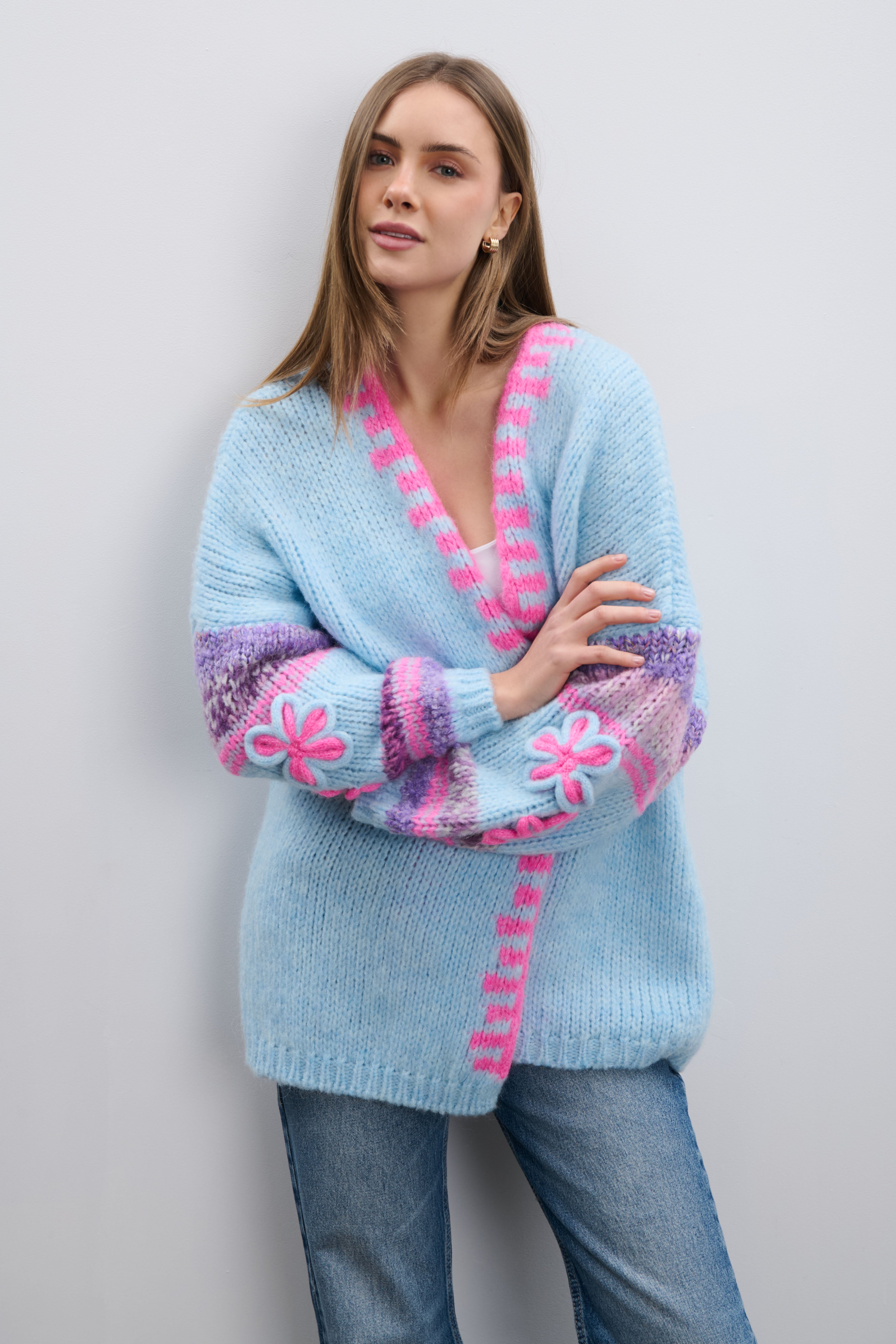 Kardigan Sugar Blossom niebieski