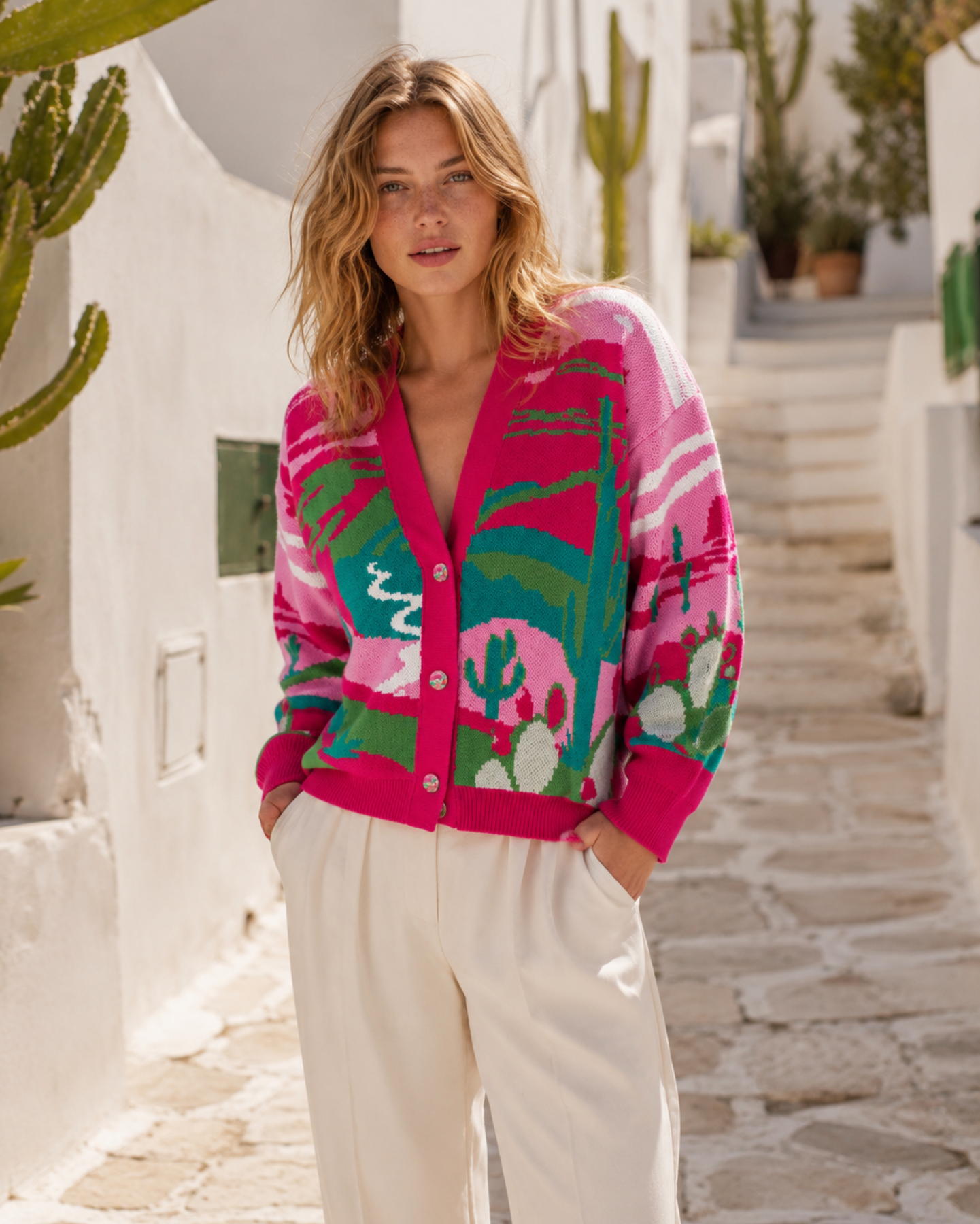 Lemon cotton cardigan - Lemon Vibe