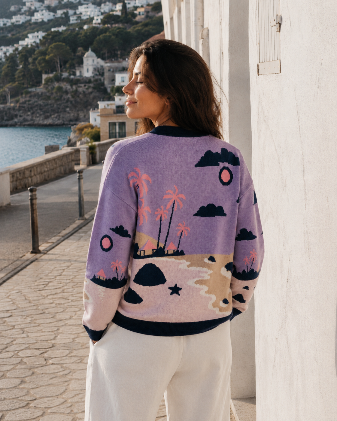 Zitronengelbe Baumwollstrickjacke - Lemon Vibe
