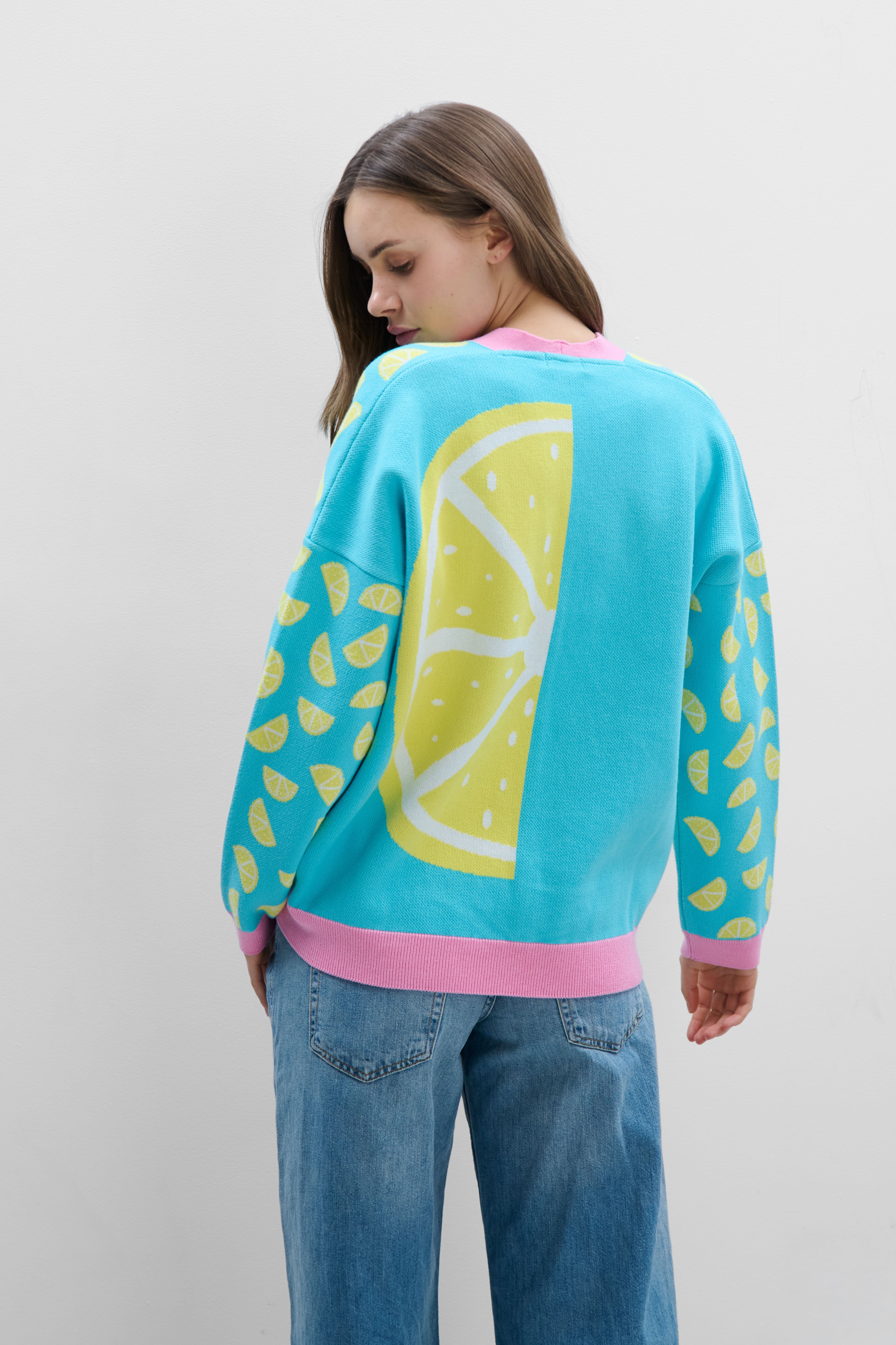 Lemon cotton cardigan - Lemon Vibe