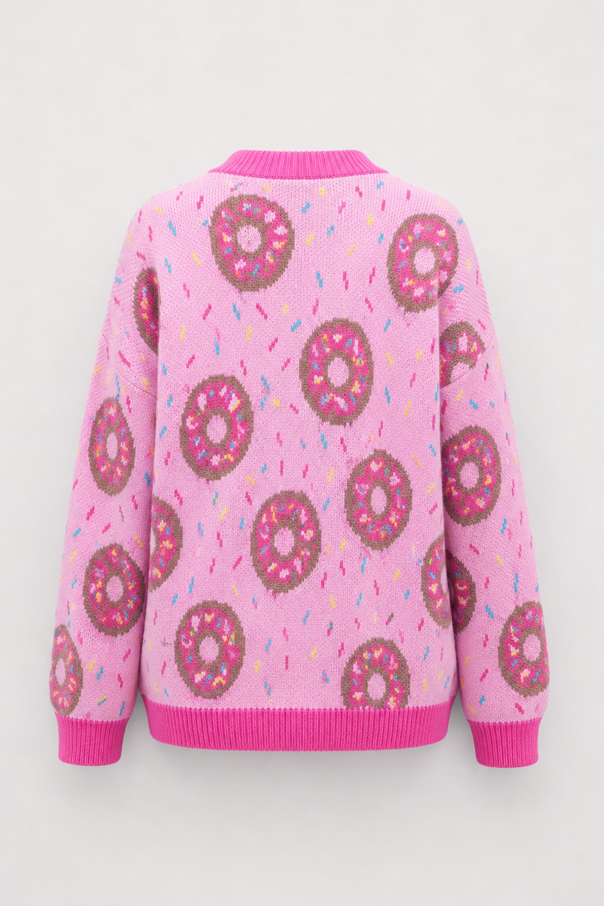 Bawełniany kardigan Donut różowy