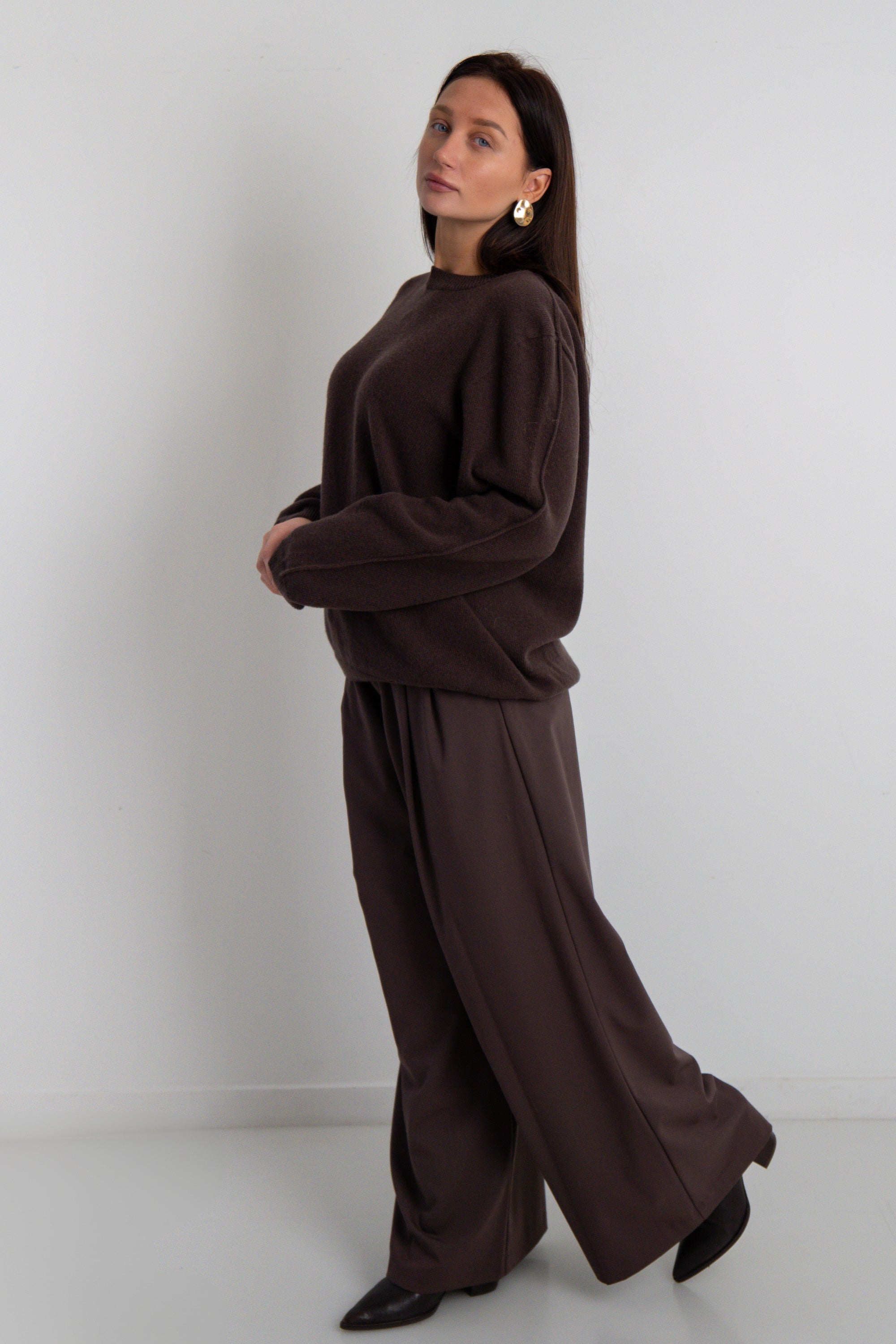 Softscape Pullover aus Kaschmir und Merinowolle, Braun