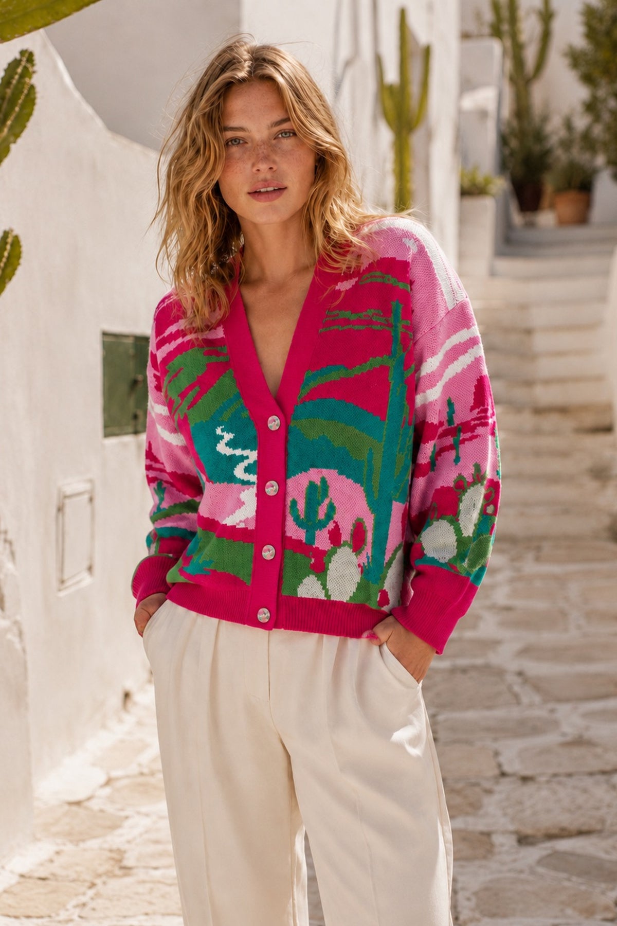 Lemon cotton cardigan - Lemon Vibe