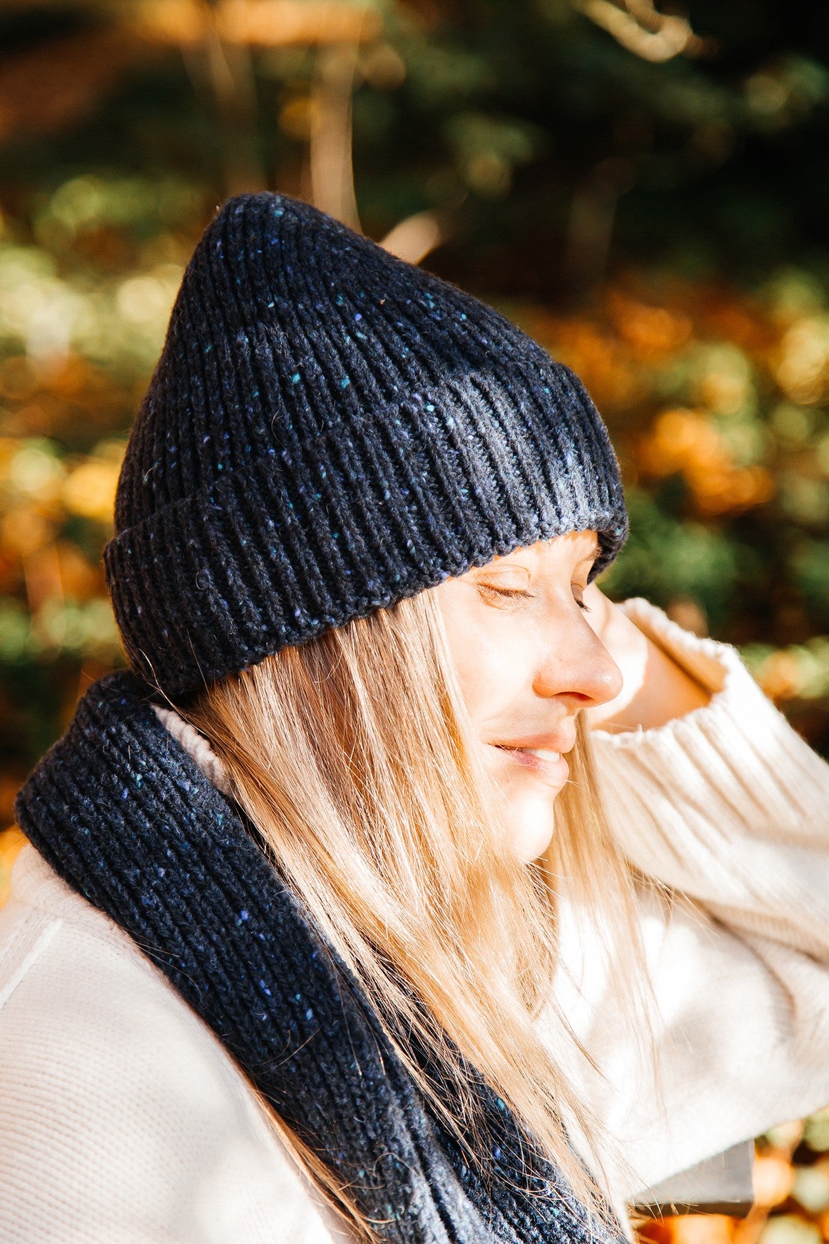 Czapka wełniana MIDNIGHT SKY granatowy - 1