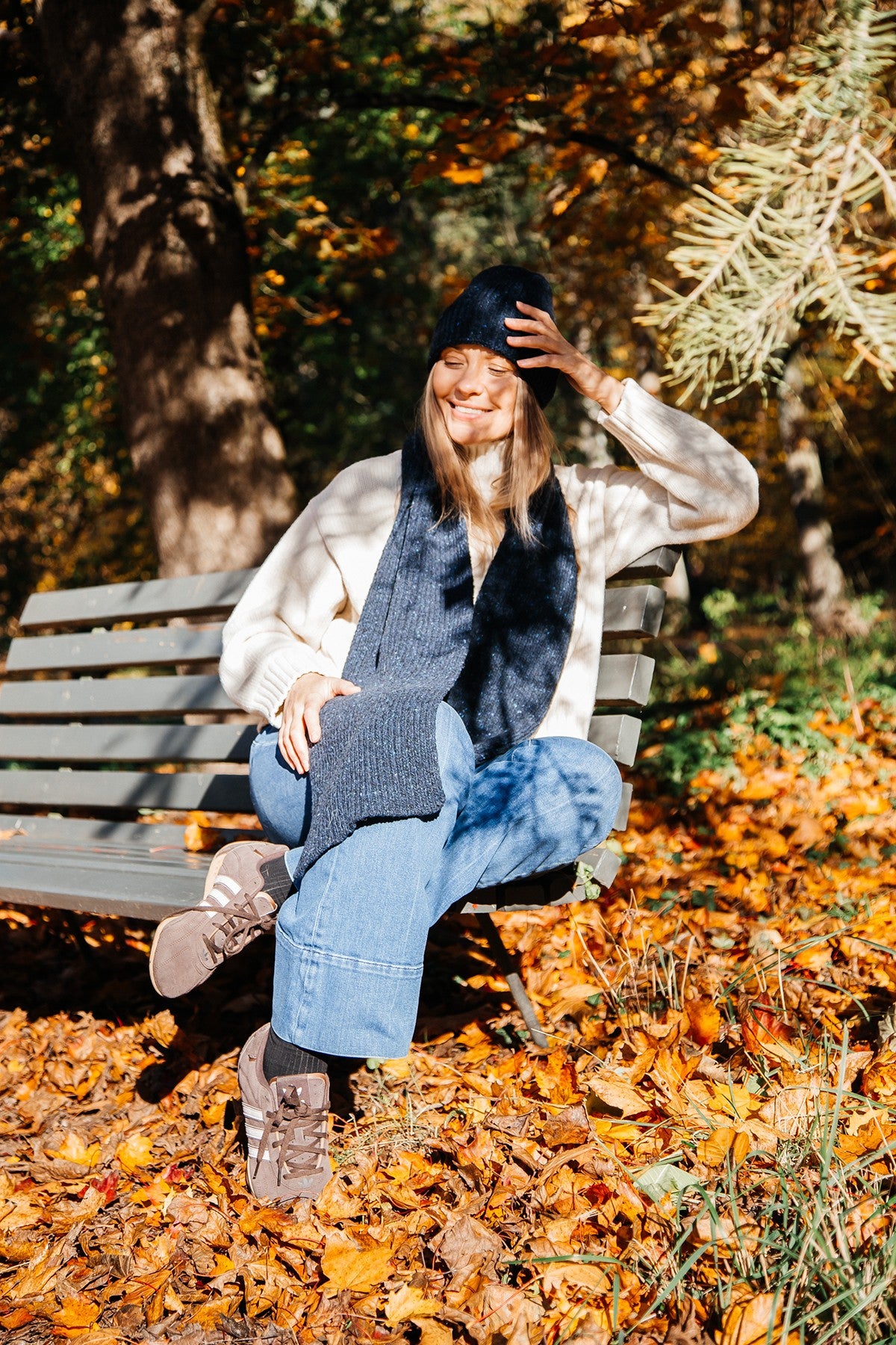 Czapka wełniana MIDNIGHT SKY granatowy - 9