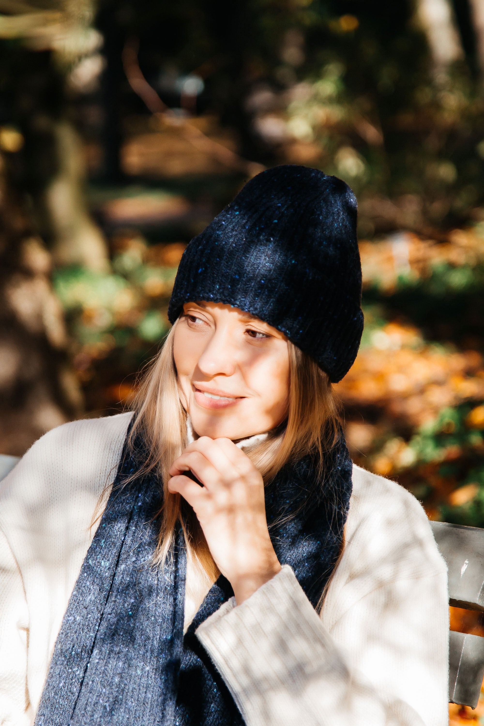 Czapka wełniana MIDNIGHT SKY granatowy - 3