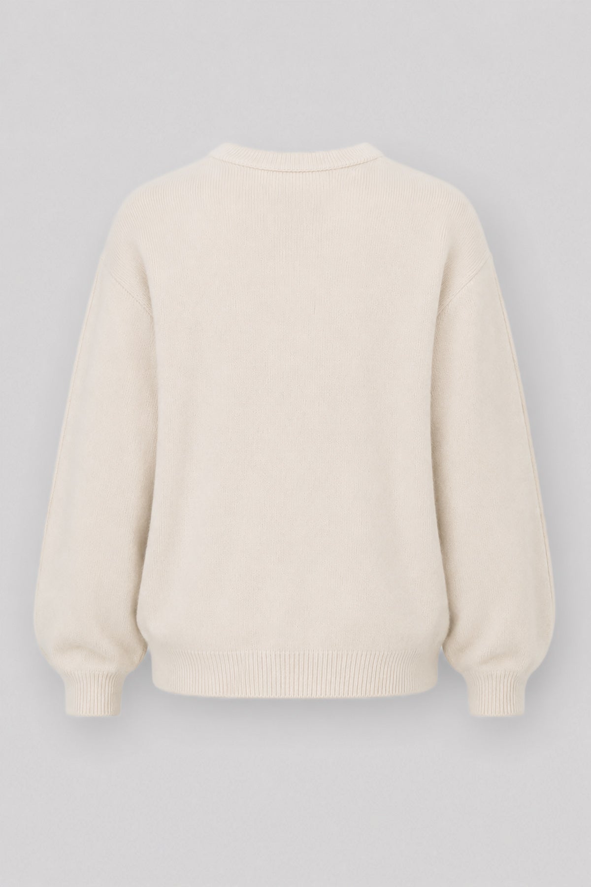 Sweter z kaszmiru i wełny merynos Softscape beżowy