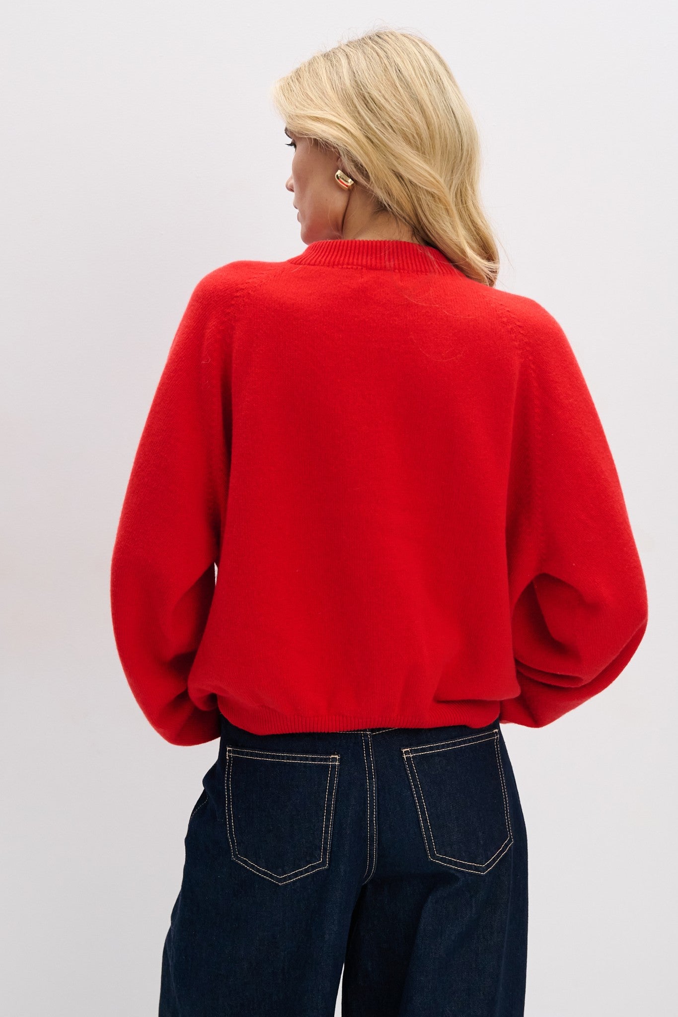 Sweter z kaszmiru Cashmere Velvet Air czerwony - 4