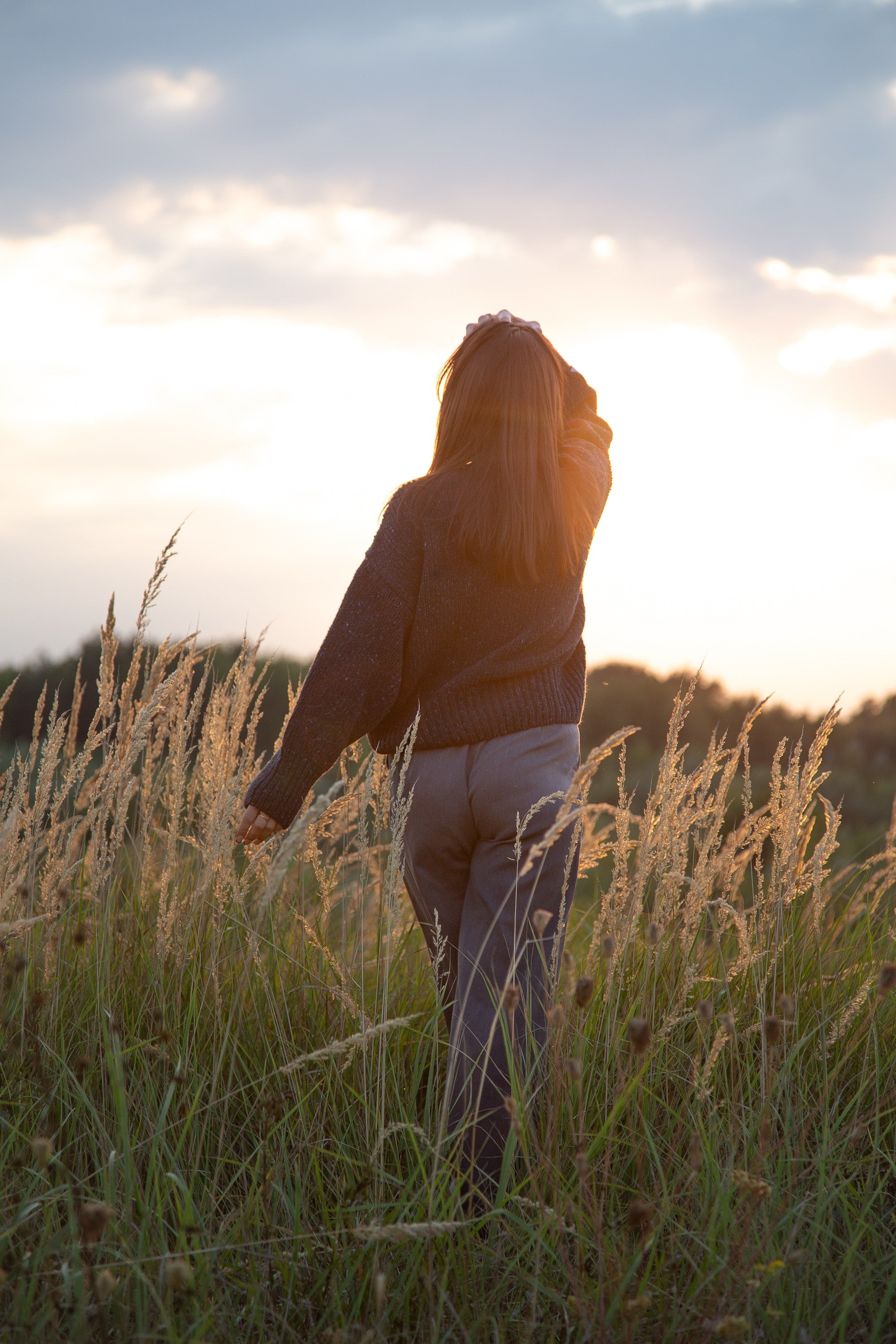 Sweter z wełny Midnight Sky granat granatowy - 5