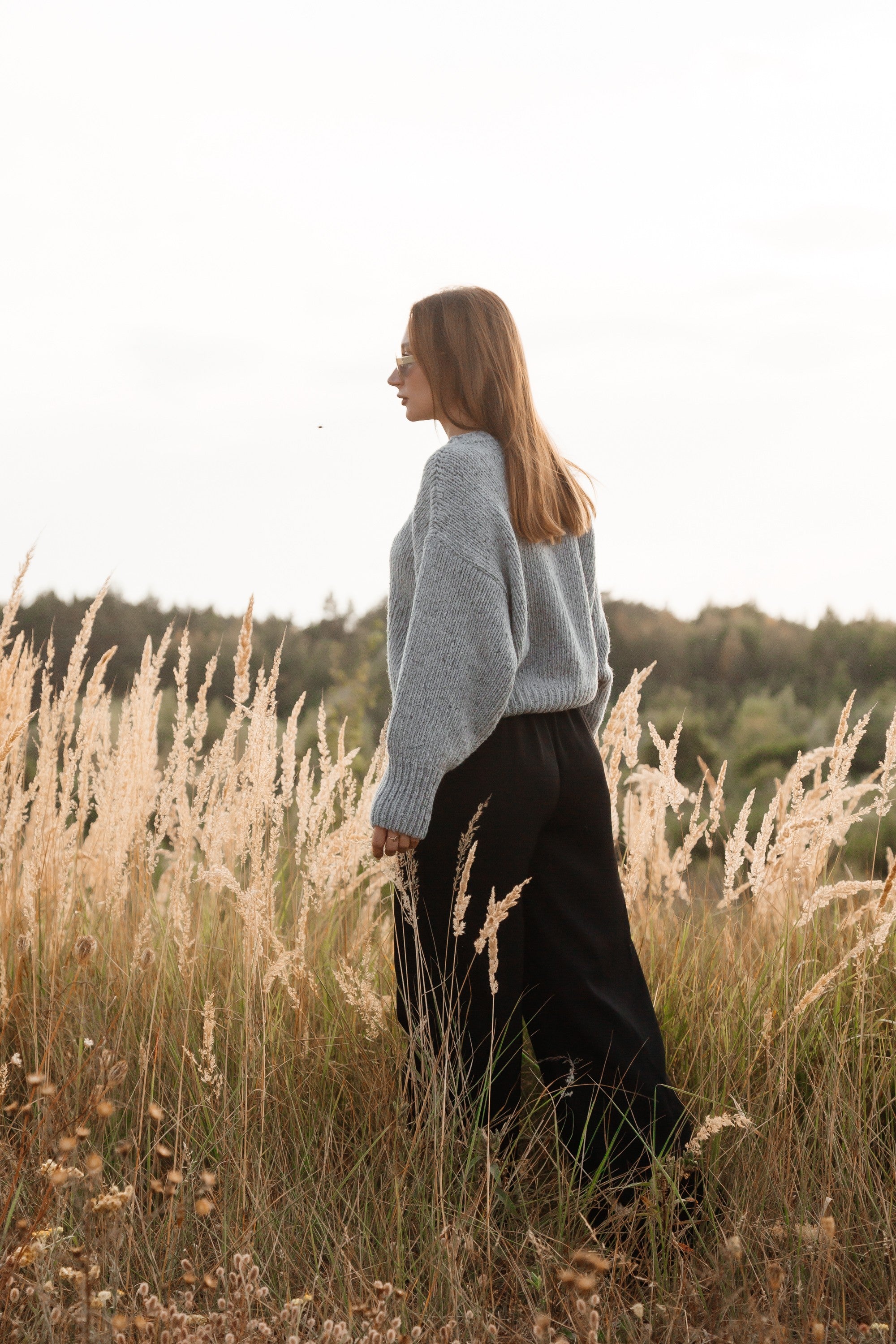 Sweter z wełny Moon Ash szary - 3