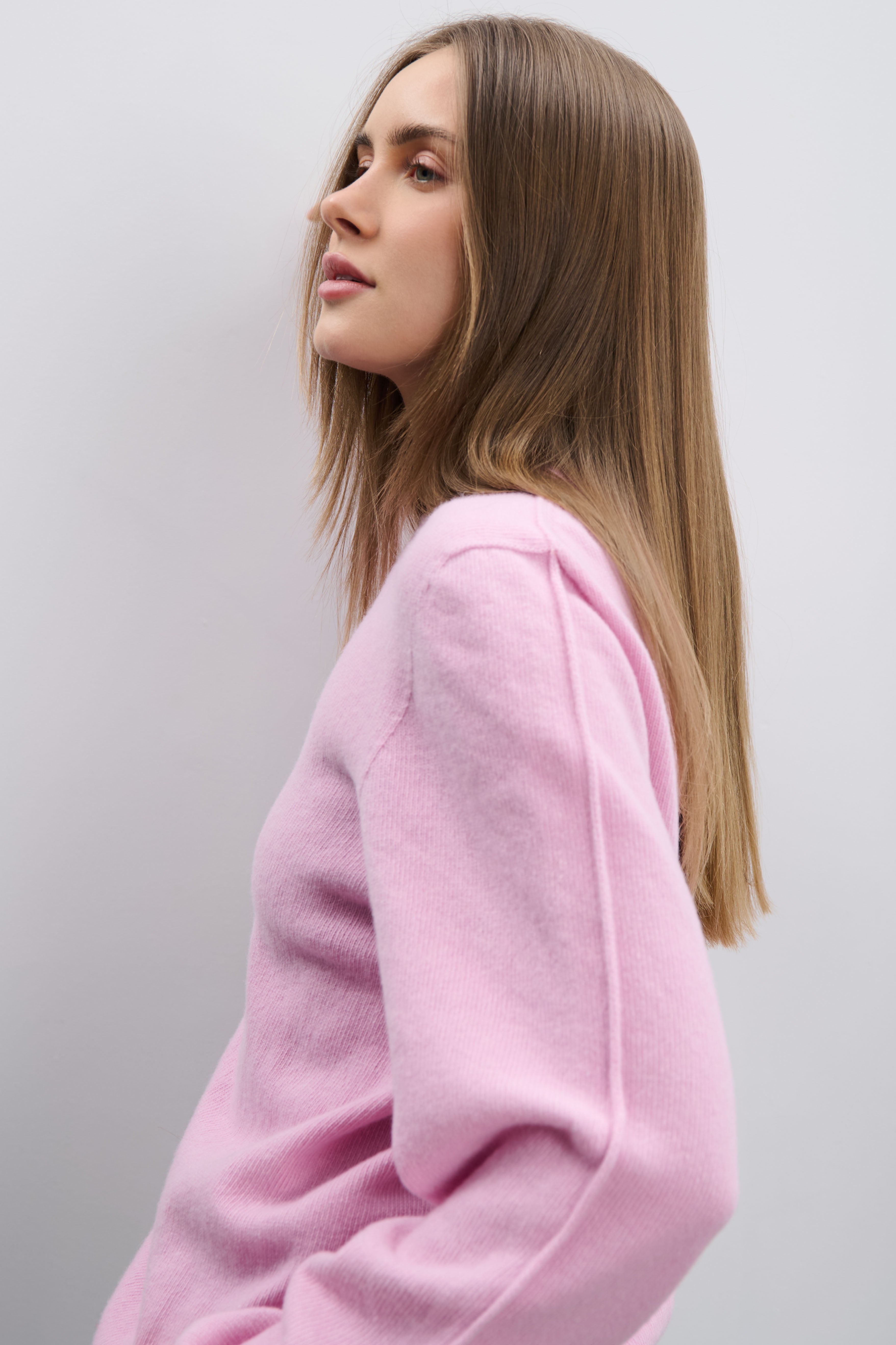 Softscape Pullover aus ecrufarbenem Kaschmir und Merinowolle