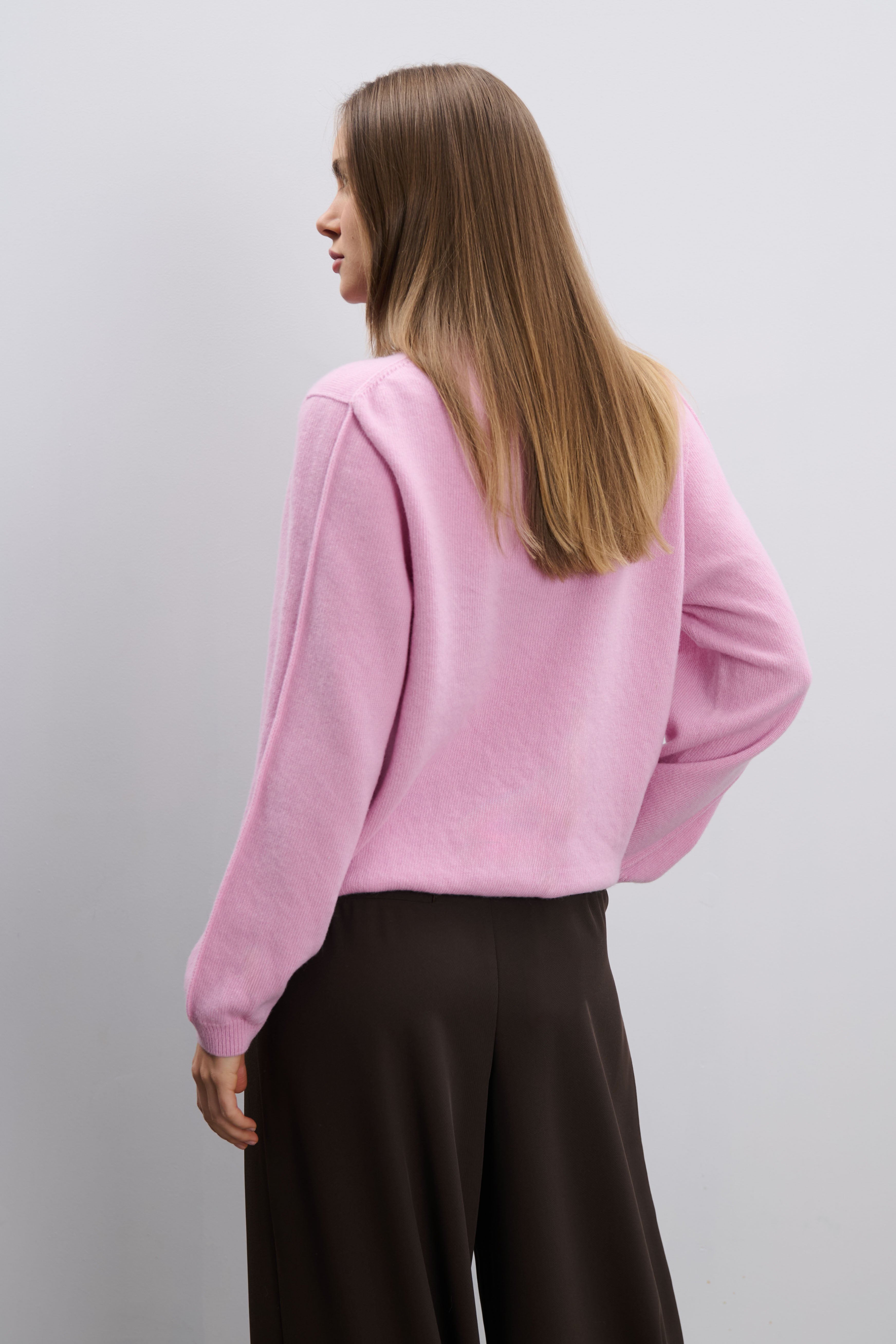 Softscape Pullover aus ecrufarbenem Kaschmir und Merinowolle