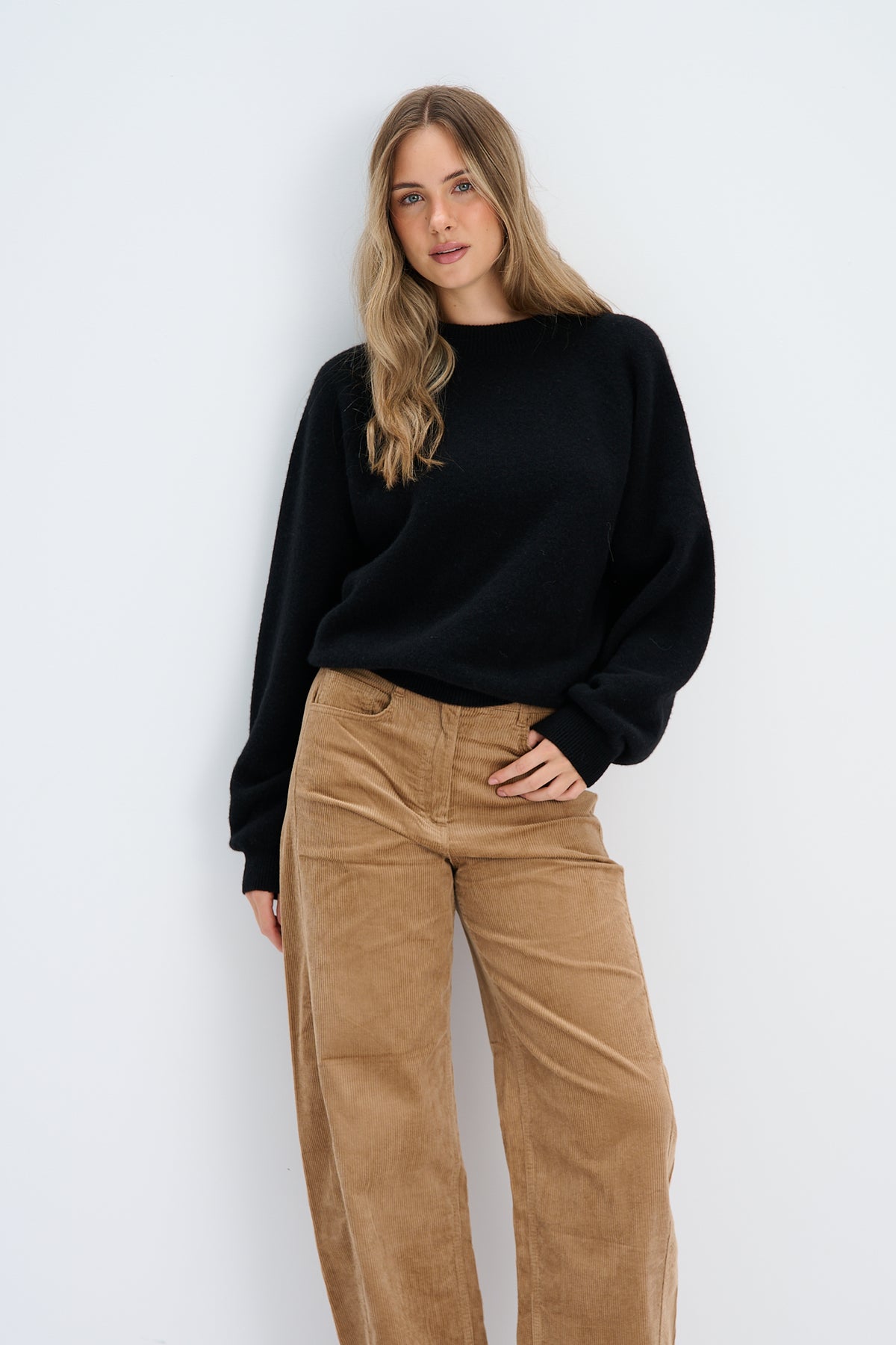 Sweter z kaszmiru Cashmere Velvet Air czarny