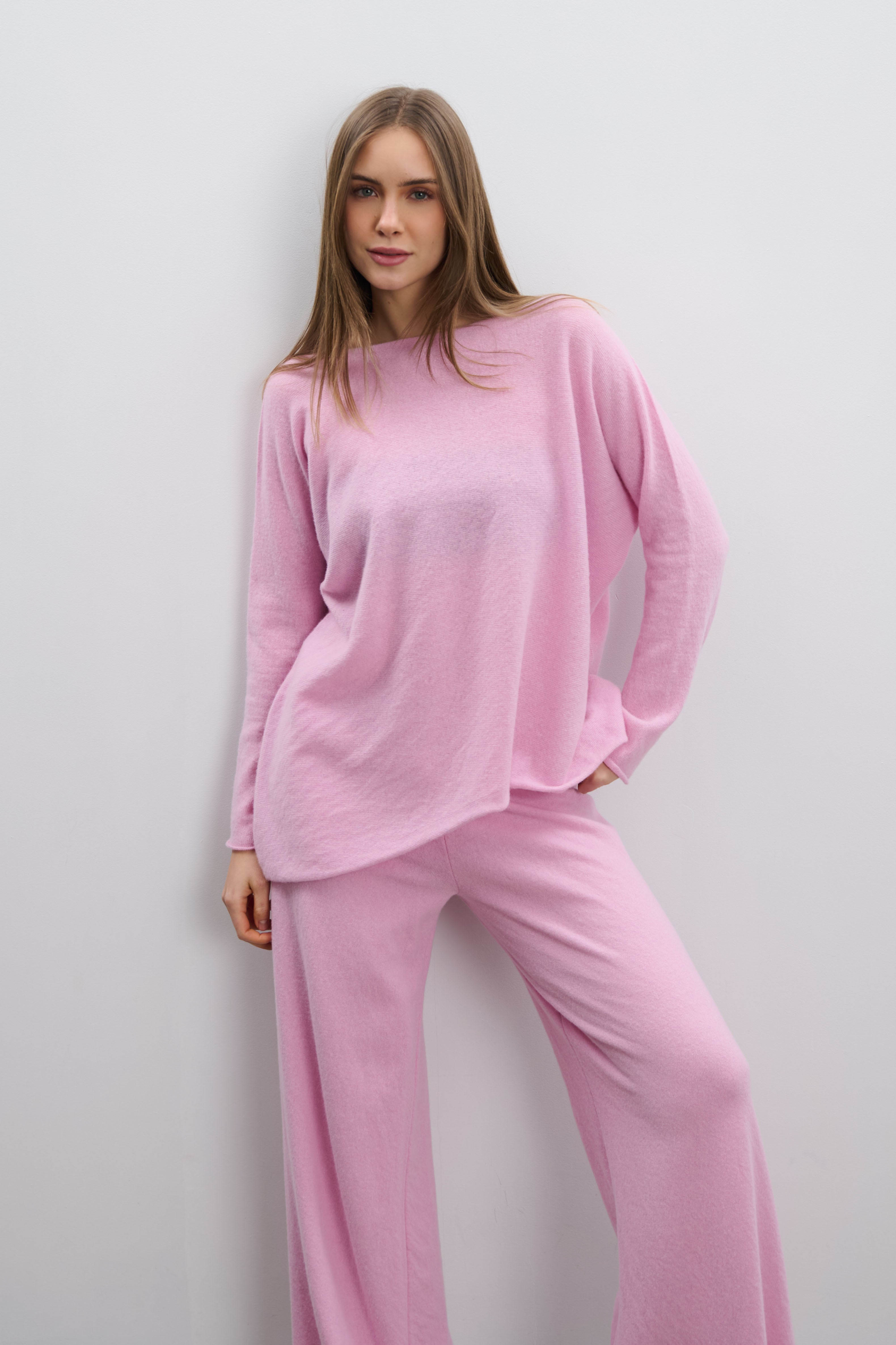 Komplet spodnie i bluzka Soft Horizon Set różowy