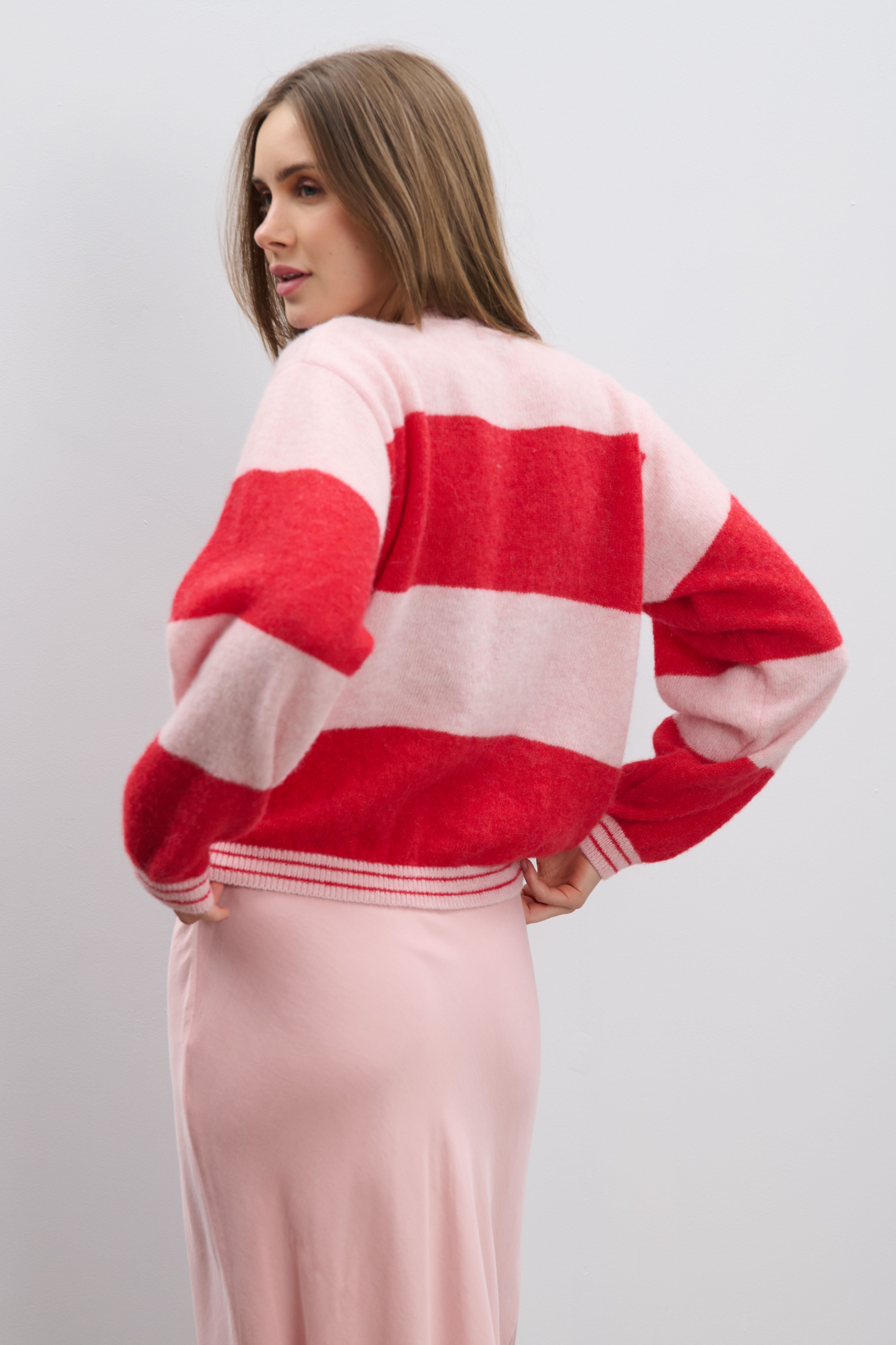 Kardigan z wełny alpaki Sweet Ritual czerwony